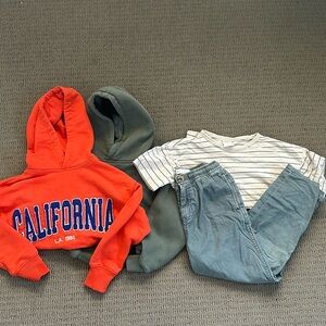 Zara size 7 lot. Hoodies, pants, shirt